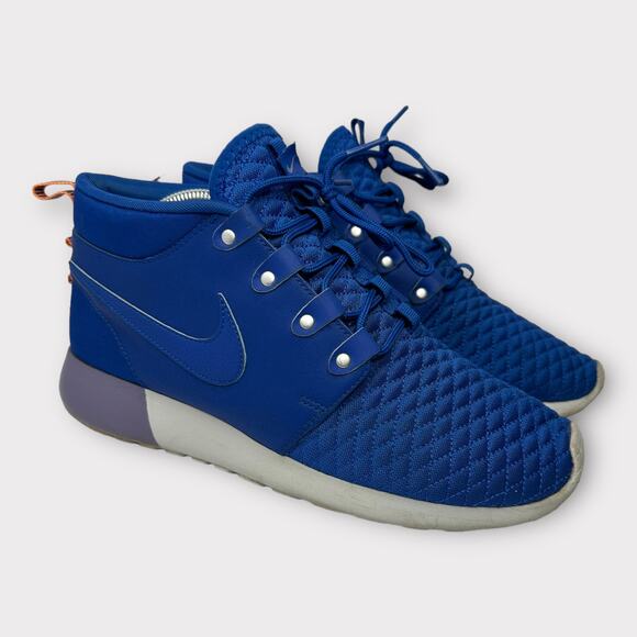 Nike Mens size 9 Roshe Run Sneaker Boot Game Royal Atomic Orange Running Sneaker - Picture 1 of 11